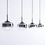 3-staps dimbare hanglamp Amina - smoke glas met kleurverloop