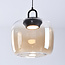 Hanglamp Zahra met amber glas kleurverloop en 3-staps dimbare LEDs