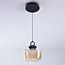 Hanglamp van amber glas met verloop Zahra - 3-staps dimbaar