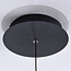Hanglamp Zahra met amber glas kleurverloop en 3-staps dimbare LEDs