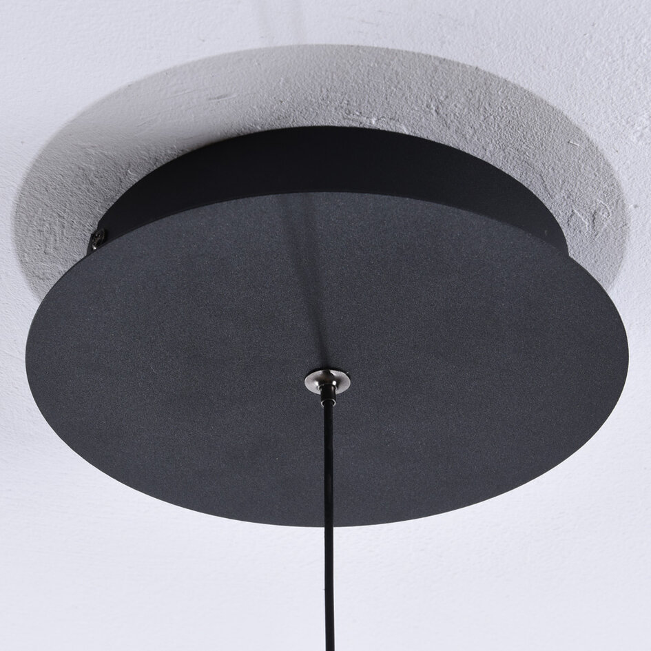 Hanglamp Zahra met amber glas kleurverloop en 3-staps dimbare LEDs