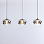 Hanglamp Vive met rookglas en 3-staps dimbare LEDs
