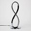 Design tafellamp Infinita in chroom met geïntegreerde LEDs