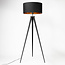 Tripod vloerlamp Tessuto met stoffen kap