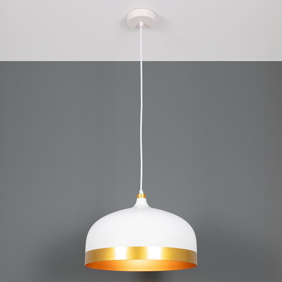 Industriële hanglamp Zelta - zwart en goud