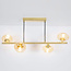 Hanglamp met amber glas, 4-lichts - Soikea