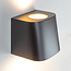 Dimbare wandlamp met stopcontacten voor buiten - Ares