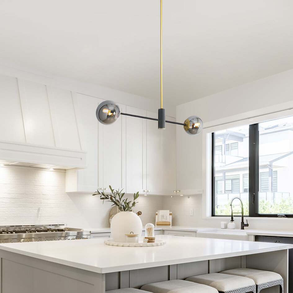 Design hanglamp Danley, 2-lichts