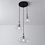 Design hanglamp Trinidad met transparant glas, 3-lichts