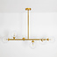 Hanglamp Aster - goud met transparant glas