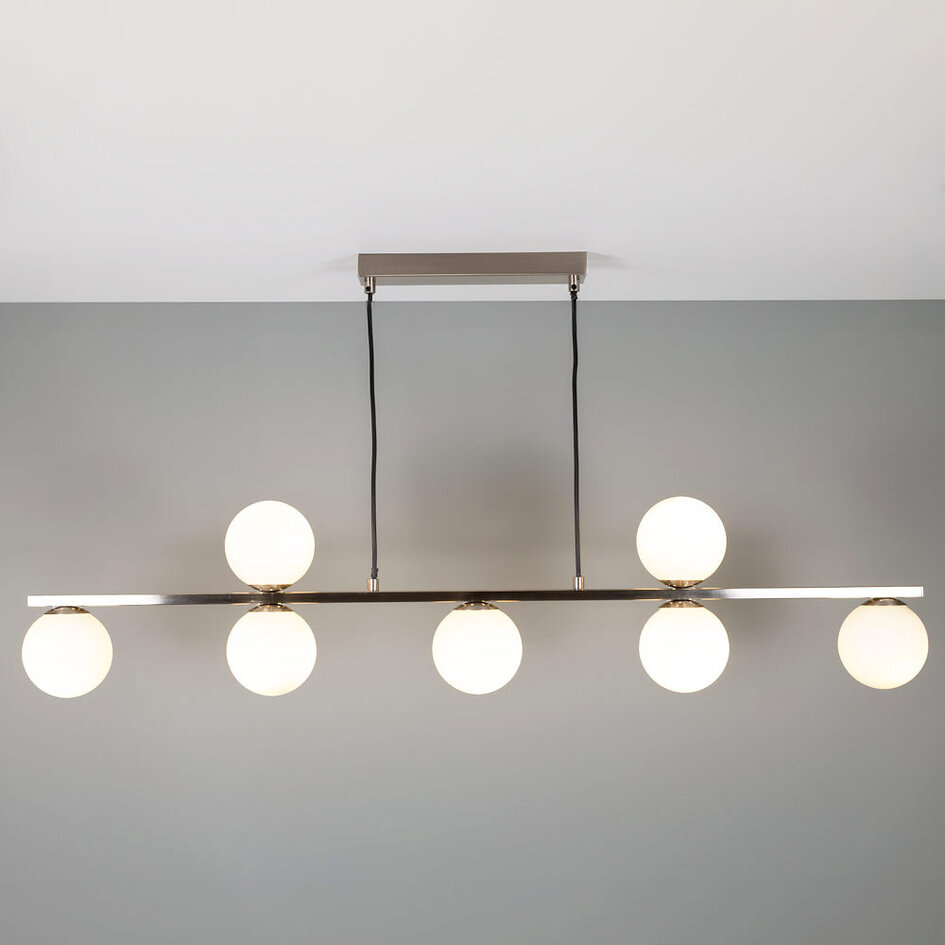 Luxe hanglamp met melkwit glas - Syv