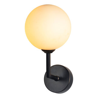 Wandlamp zwart - Runda