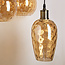 Design hanglamp amber glas met bolling 3-lichts - Verona