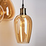 Design hanglamp met egaal amber glas - Verona