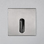 Vierkante inbouw buitenwandlamp met langwerpige opening 3W - zilver