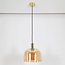 Hanglamp Apvali - amber glas en koper messing