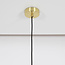 Hanglamp Apvali - amber glas en koper messing