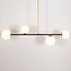 4-lichts hanglamp Davy - melkwit glas