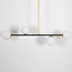 4-lichts hanglamp Davy - melkwit glas