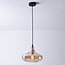 1-lichts hanglamp Trinidad - amber glas grote kap