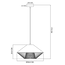 Moderne hanglamp Aiva - half open kap in koffie bruin