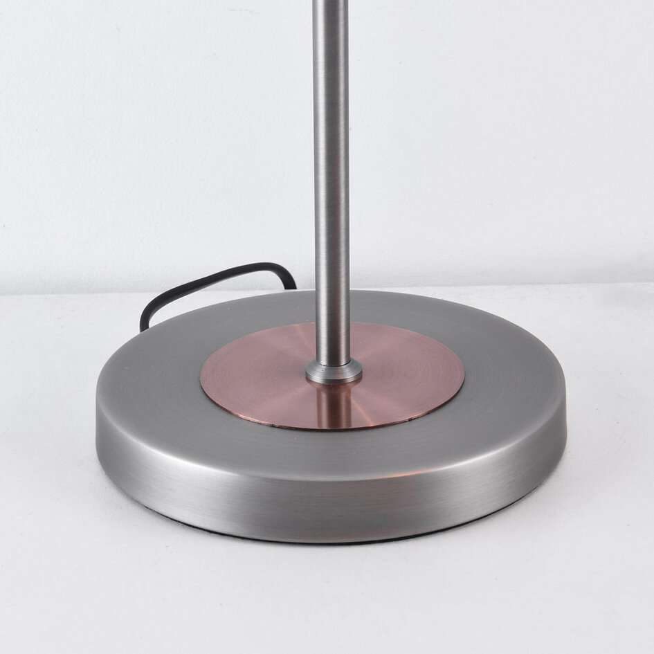 Tafellamp Arizona, antiek zilver met koper