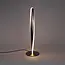 Gedraaide design tafellamp Rizar - satijn nikkel