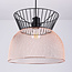 Moderne hanglamp zwart met koper - Netti