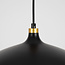 Industriële hanglamp Zelta - zwart met gouden details