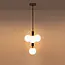 Hanglamp Lennard met melkwitte bollen, 4-lichts
