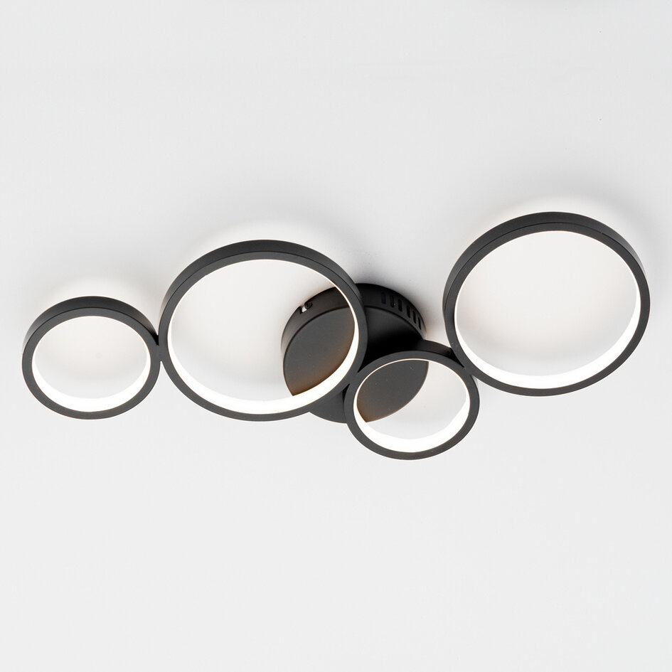 Moderne plafondlamp Lynn met geïntegreerde LED, 3-staps dimbaar