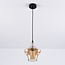 1-lichts hanglamp Trinidad - amber glas middelgrote kap