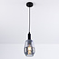 Hanglamp Mala - smoke glas langwerpige bol