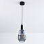 Hanglamp Mala - smoke glas langwerpige bol