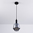 1-lichts hanglamp Mala smoke glas - bolvormig glas