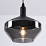 Hanglamp Mala - smoke glas brede bol