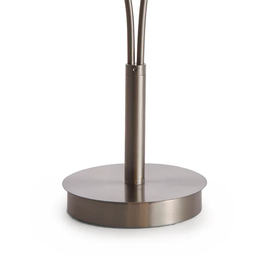Moderne tafellamp Savannah 2-lichts in smoke glas