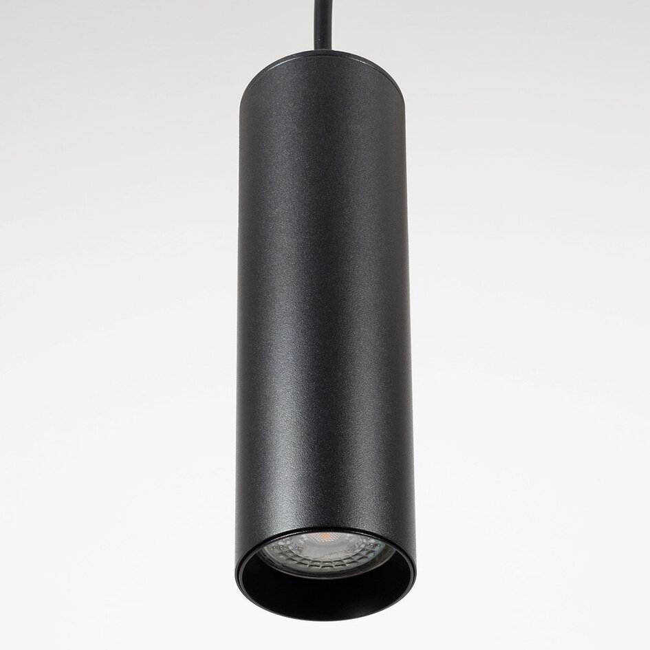 1-fase rail tube hanglamp Simon - zwart