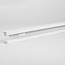 Koppelbare 1-fase rail van 75 cm zonder aansluitblok, met eindkap, wit