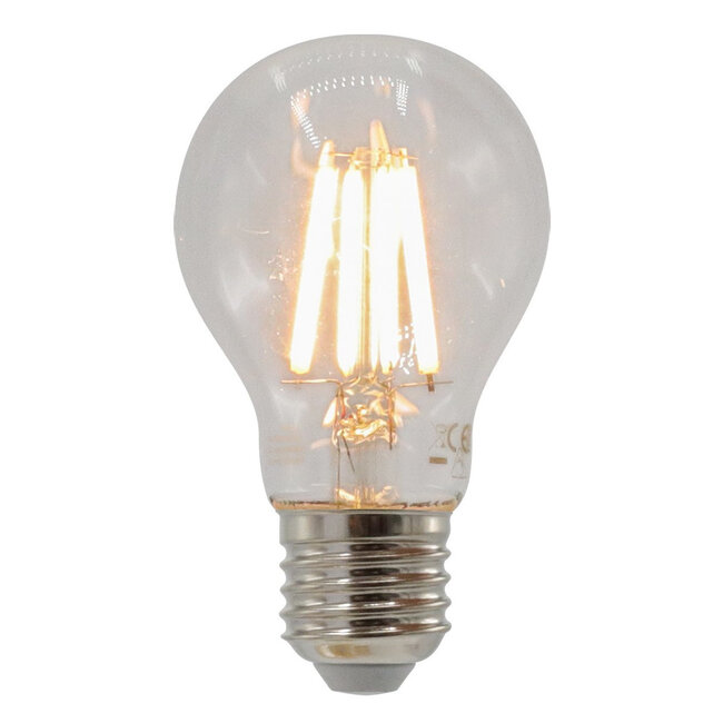 4,5W & 7W filament lamp, 2700K, helder glas Ø60 - dimbaar