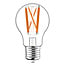 E27 dim-to-warm LED lamp, Ø60mm, 7.5W, 2700-2500-2200K