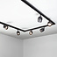 Modern 1-fase railsysteem van 1,5 meter met Day spots  - plafond spots