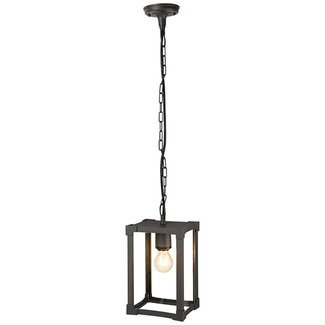 Industriële buiten hanglamp Joya - zwart