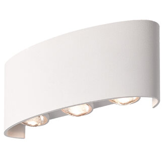 Moderne design wandlamp Sena voor buiten - wit