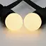 Prikkabel set met 2 watt dimbare LED lampen met melkwitte kap