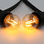 Prikkabel set met 2,5W lamp, 2000K, Ø45 mm, amber glas excl. dimmer