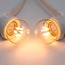 Prikkabel set met 0,7 watt lampen met LEDs  op stokjes, met witte prikkabel