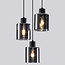 Design hanglamp Pella, 3-lichts - rookglas