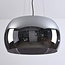 3-lichts hanglamp Serres - smoke glas en zwart