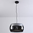 3-lichts hanglamp Serres - smoke glas en zwart